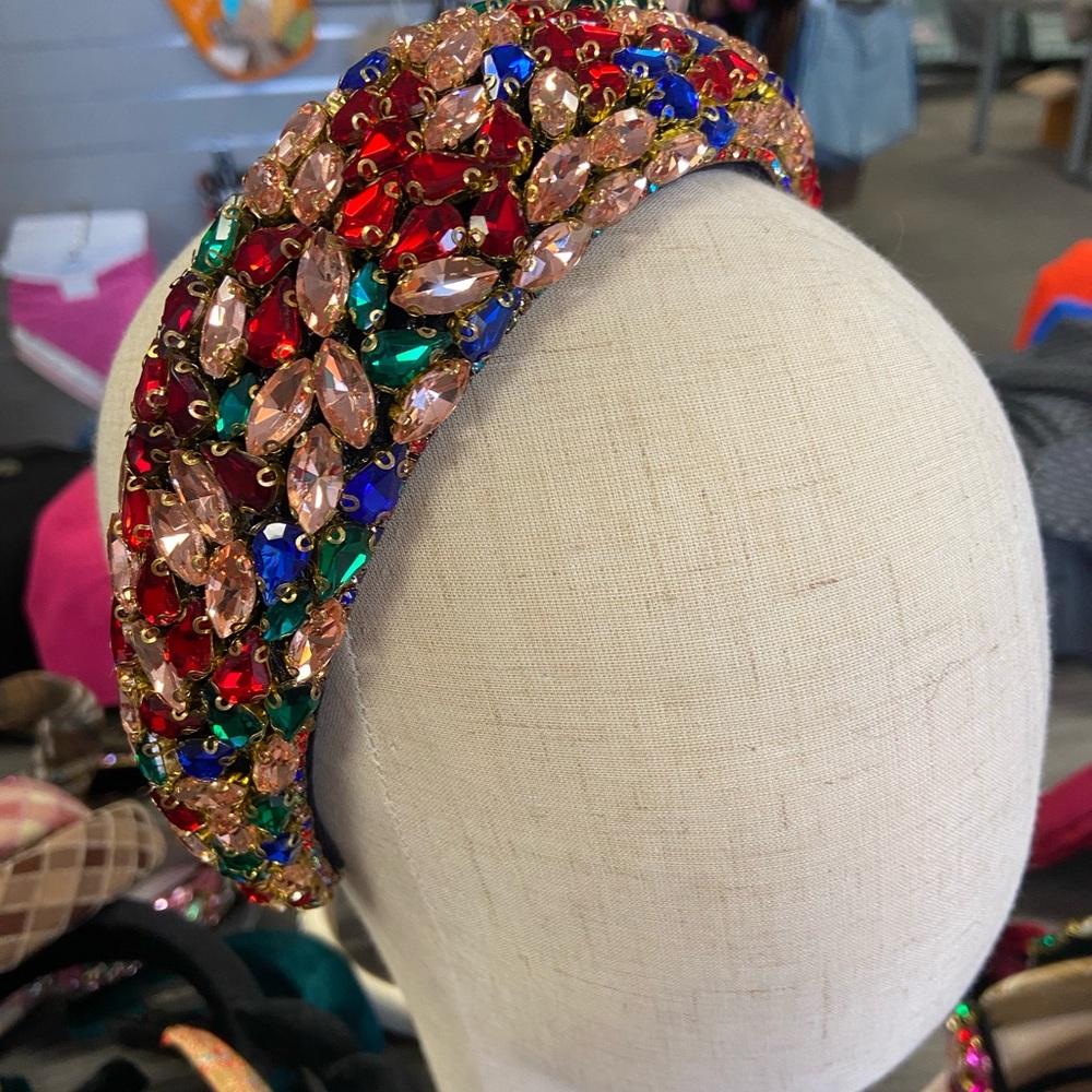 Multicolor Jeweled Headband